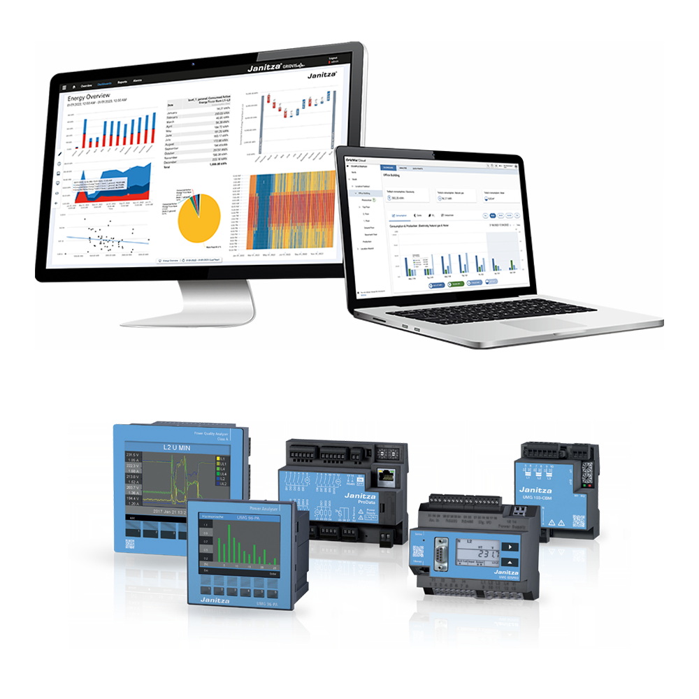 Janitza GridVis and UMG Power Quality Analyser